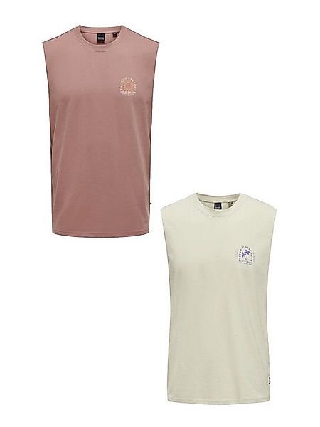 ONLY & SONS T-Shirt 2er-Set ärmellos Bio-Baumwolle (2-tlg) ONSMATTY LIFE RE günstig online kaufen