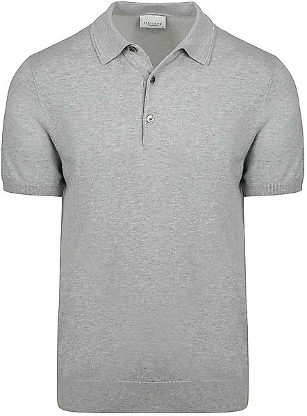 Profuomo Knitted Poloshirt Grau - Größe XL günstig online kaufen