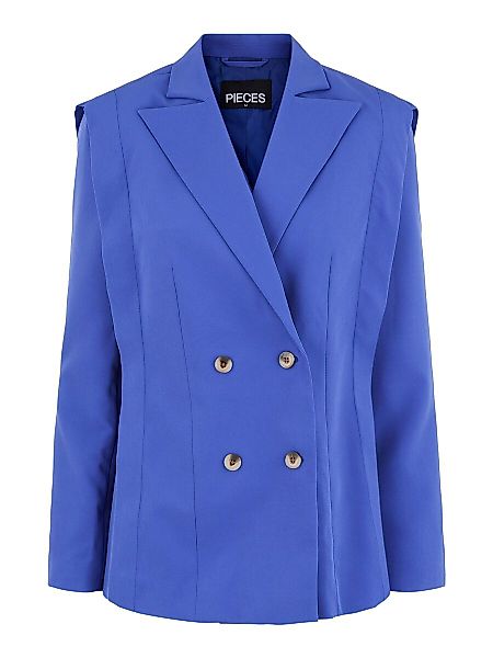 PIECES Pcdua Zweireihiger Blazer Damen Blau günstig online kaufen