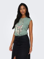 ONLY Kurzarmshirt ONLBONE S/S FEEL/FEATHERS TOP günstig online kaufen