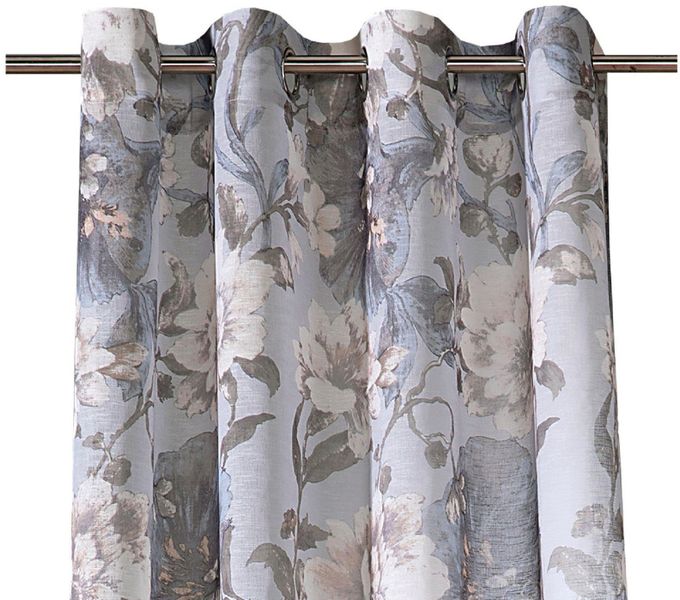 Weckbrodt Vorhang "Charlotte" Ösen 1 Stk. tlg. Leinen, halbtransparent, flo günstig online kaufen