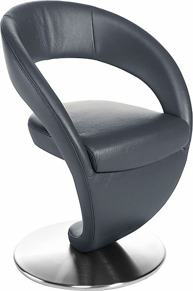 K+W Komfort & Wohnen Drehstuhl "Wave" () Design-Drehstuhl, Drehteller in Ed günstig online kaufen