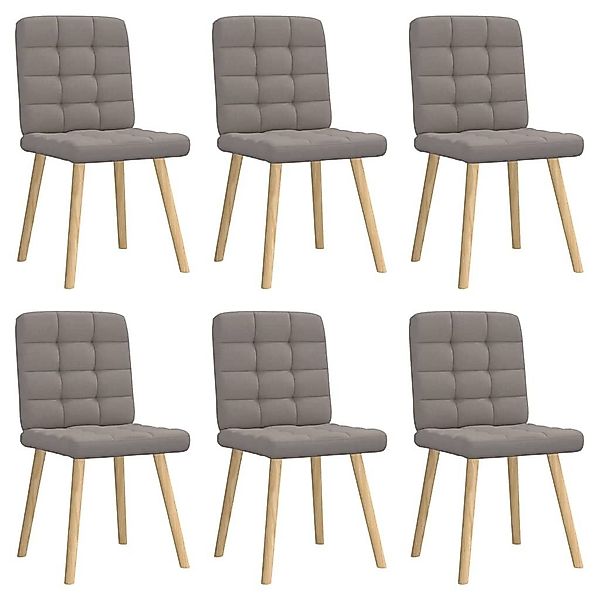vidaXL Esszimmerstuhl Esszimmerstühle 6 Stk. Taupe günstig online kaufen