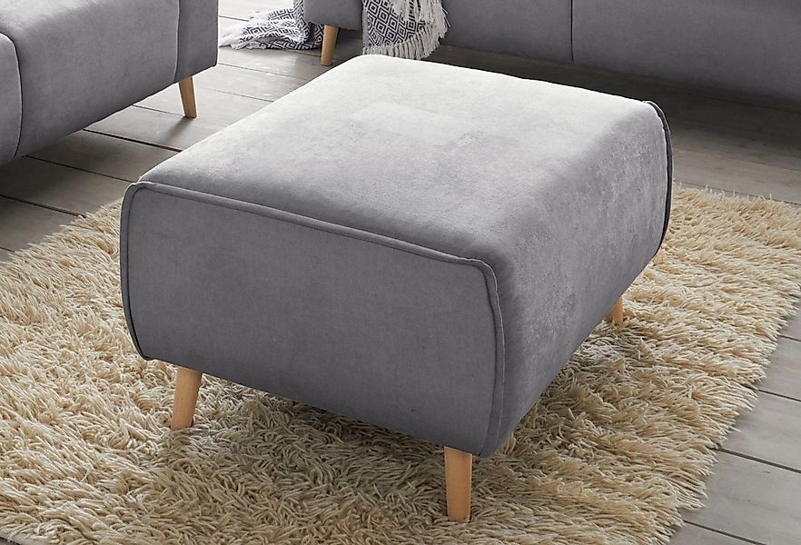 Home affaire Hocker Janek, mit Keder in scandinavischem Design günstig online kaufen