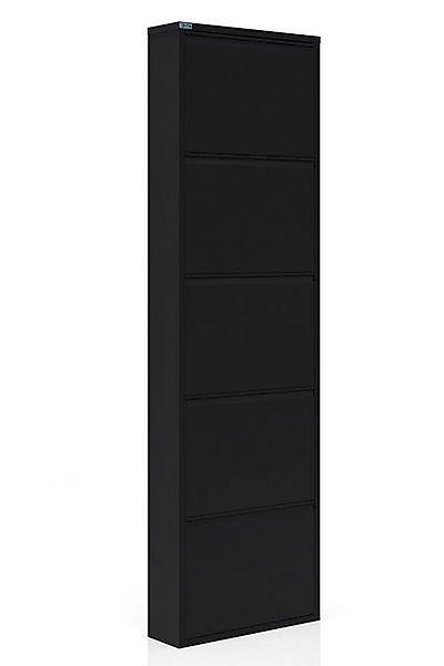 Kaufexpress GmbH Schuhschrank Schuhregal Metall 2–5 Klappen – schmal, monti günstig online kaufen