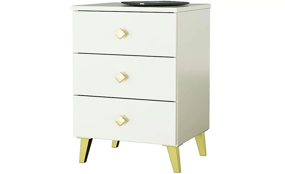 Nachttisch mit 3 Schubladen Lara ¦ beige ¦ Maße (cm): B: 40 H: 58 Tische > günstig online kaufen