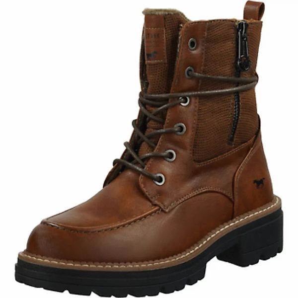 Mustang Shoes Schnürstiefelette "Mustang Shoes Stiefelette Lederimitat" günstig online kaufen
