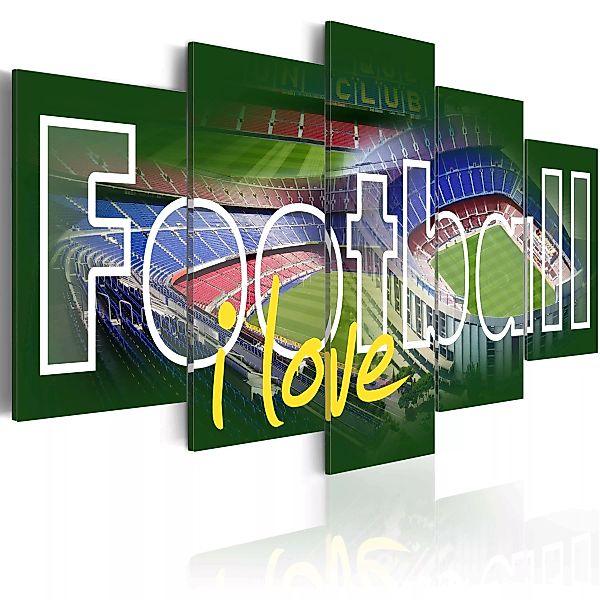 Wandbild - I Love Football günstig online kaufen