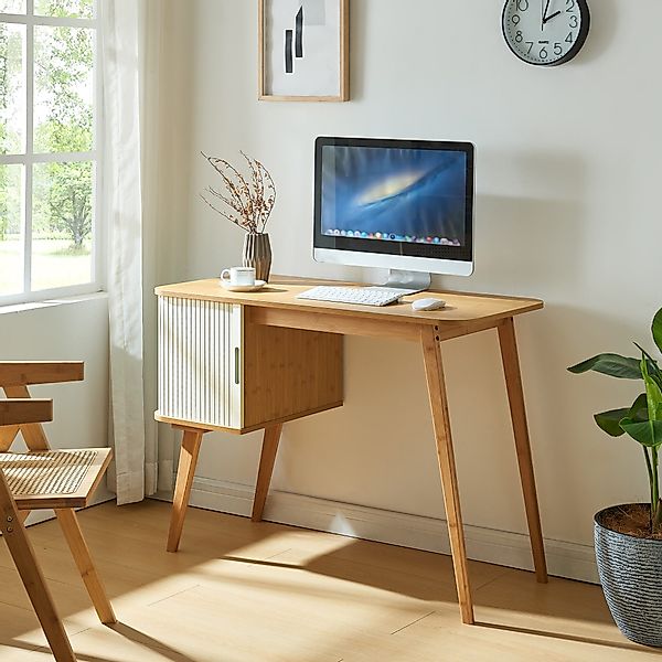 en.casa Schreibtisch, »Tysvær« mit Schrankteil 75 günstig online kaufen