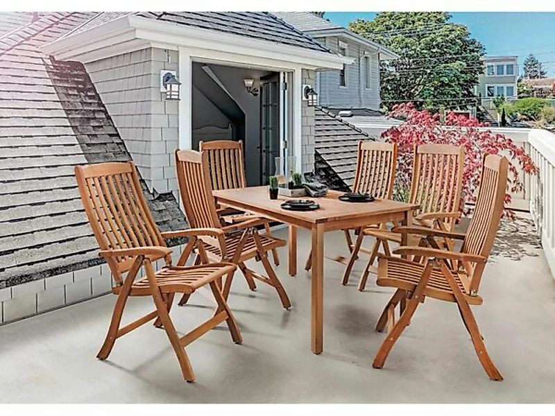 Gartenmöbel-set 'Calea', 7-teilig, 6 Sessel, 1 Tisch günstig online kaufen