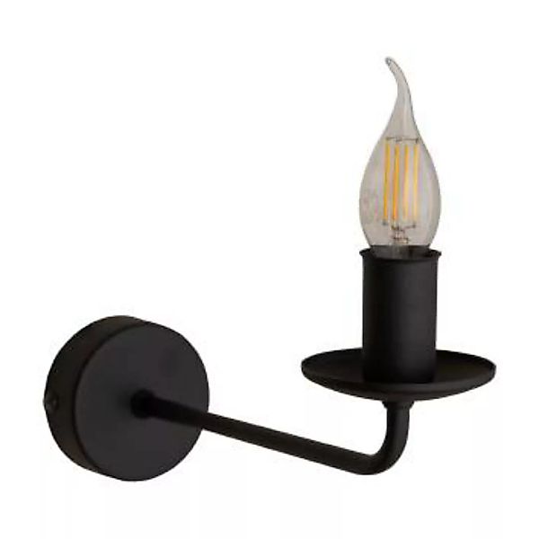 Wandlampe Rustikal Metall Schwarz für E27 dekorativ günstig online kaufen