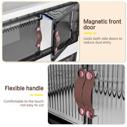 POPOLIC Aufbewahrungsbox Stapelbare Aufbewahrungsbox mit Rädern, günstig online kaufen