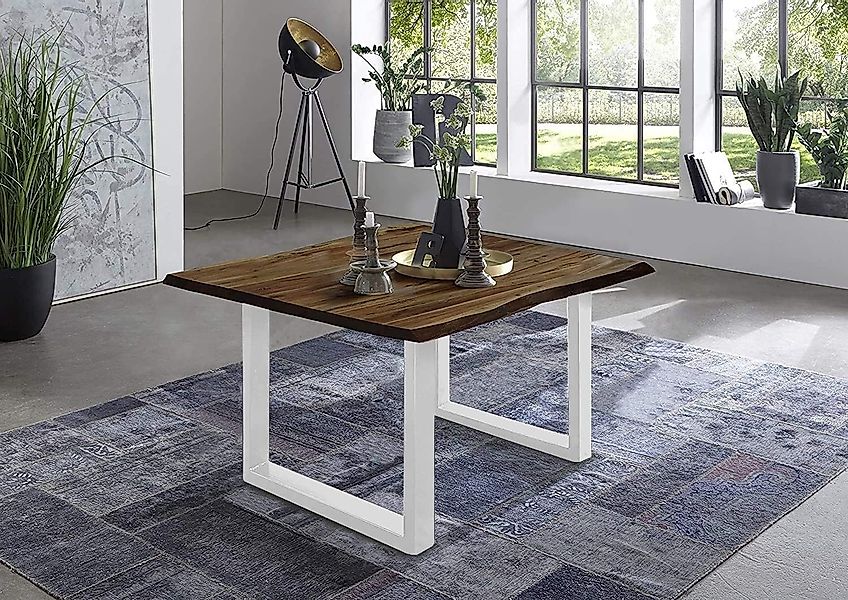 Loreno® Baumkantentisch Noah, massives Akazienholz, natürliche günstig online kaufen