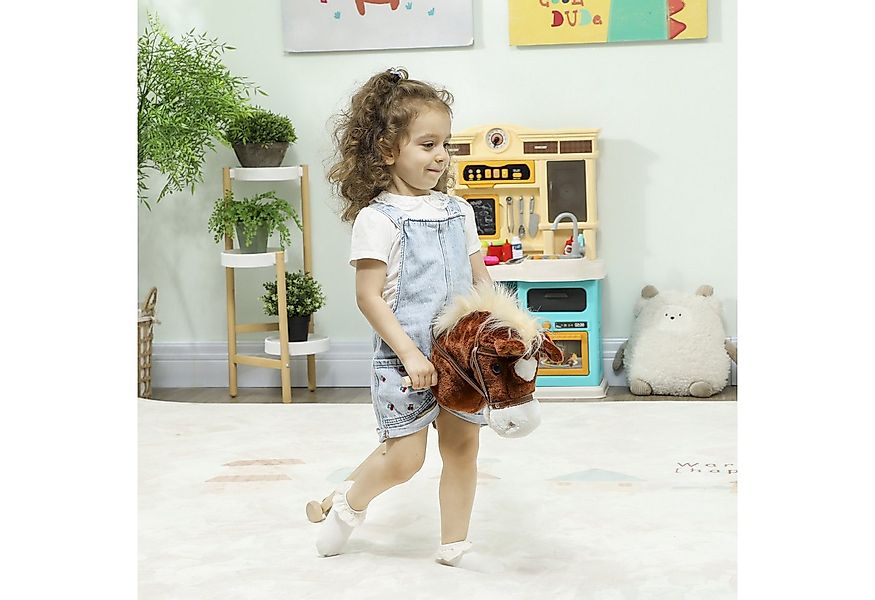 AIYAPLAY Steckenpferd für Kinder ab 2 Jahren, (Pferdekopf-Stab, 1-tlg., Pfe günstig online kaufen