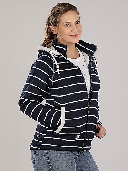 Dry Fashion Fleecejacke Föhr Damen Fleece-Jacke Strickjacke Föhr mit Kapuze günstig online kaufen