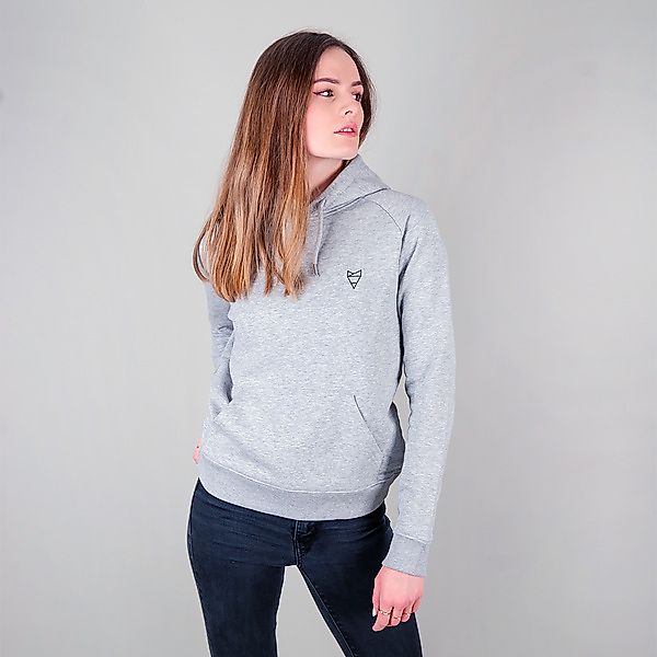 Damen Pullover/hoodie Aus Bio-baumwolle Cityfox - Grau günstig online kaufen