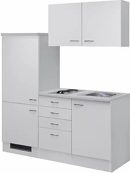 Flex-Well Küchenzeile »Wito«, Gesamtbreite 160 cm, mit Einbau-Kühlschrank, günstig online kaufen