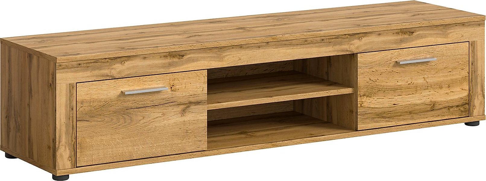 Home affaire Lowboard AOSTA, TOPSELLER!, Breite 160 cm, 2 Klappen, 2 offene günstig online kaufen