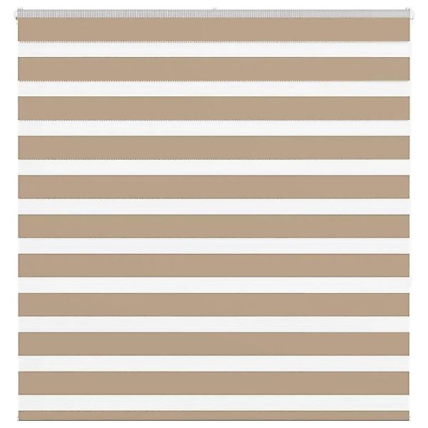 vidaXL Doppelrollo Sandbraun 140x150 cm Stoffbreite 135,9 cm Polyester 4014 günstig online kaufen