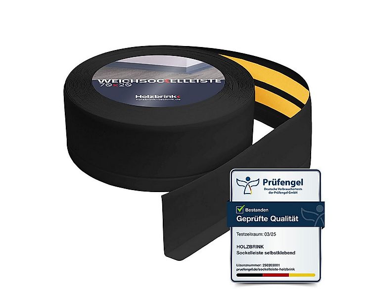 HOLZBRINK Sockelleiste HOLZBRINK selbstklebend PVC 70x20mm, 1 m, L: 100 cm, günstig online kaufen