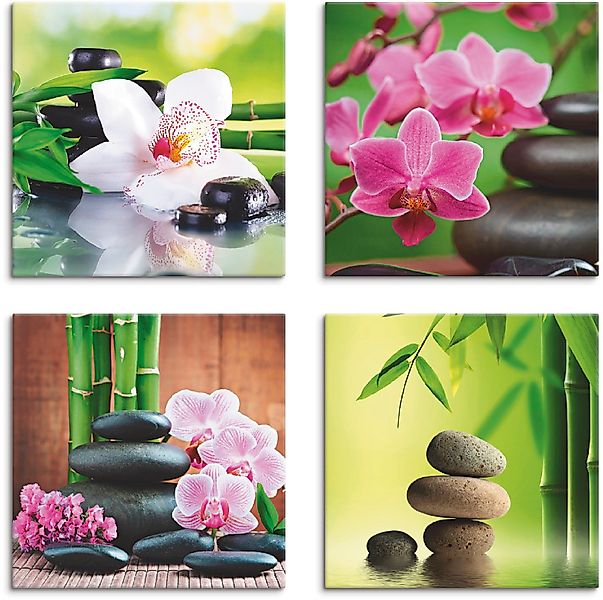 Artland Leinwandbild Spa Bambus Zweige Zen günstig online kaufen