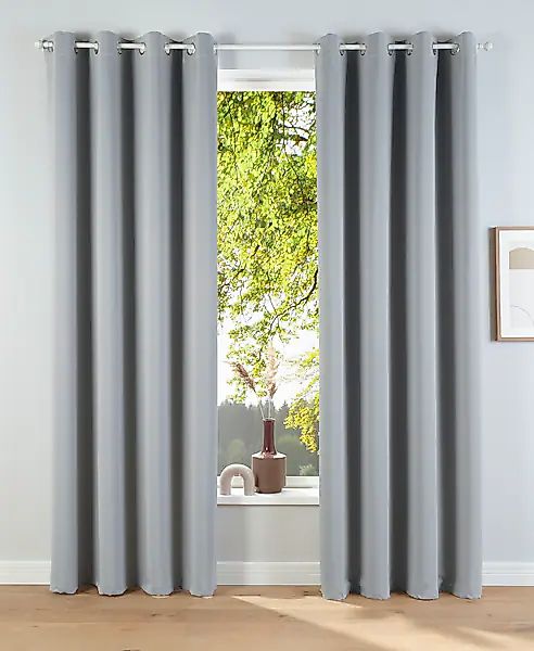 my home Verdunkelungsvorhang »Solana« Ösen 2 Stk. tlg. 2-er Set, Breite 140 günstig online kaufen