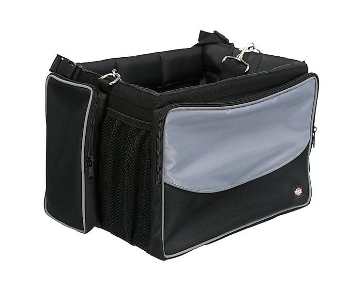 TRIXIE Tierfahrradkorb Fahrrad Front-Box für Hunde schwarz/grau günstig online kaufen