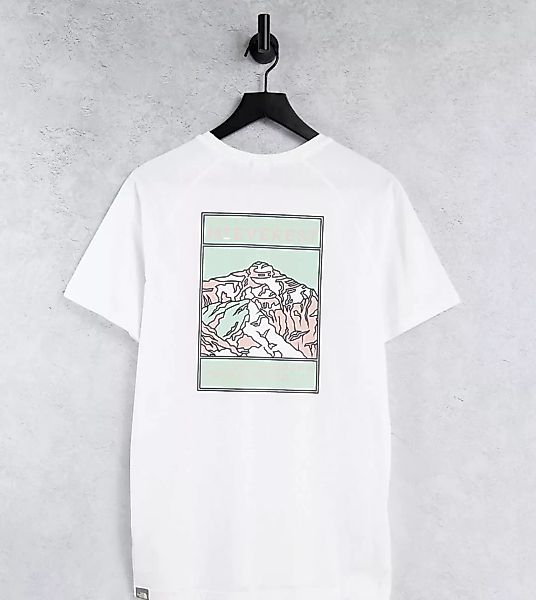 The North Face – Faces – T-Shirt in Weiß/Rosa, exklusiv bei ASOS günstig online kaufen