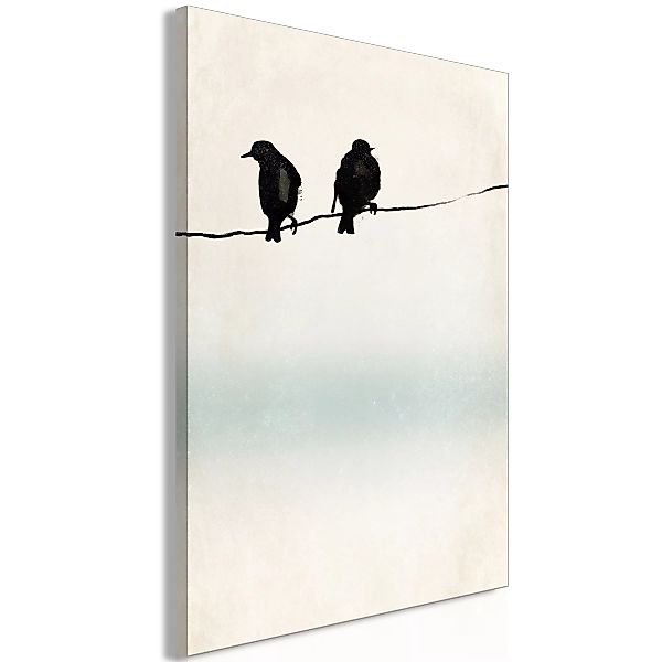 Wandbild - Frozen Sparrows (1 Part) Vertical günstig online kaufen