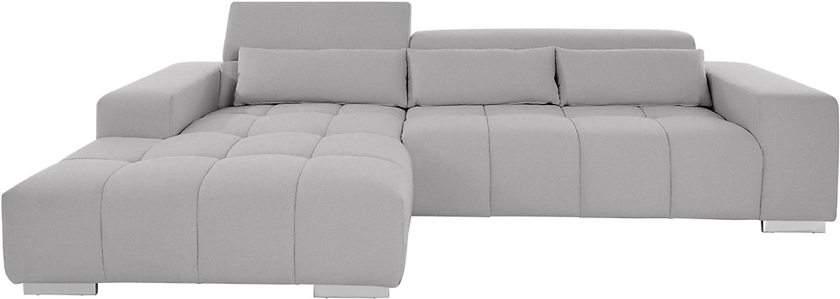 COTTA Ecksofa Orion L-Form, mit Kopfteilverstellung & 3 Nierenkissen günstig online kaufen