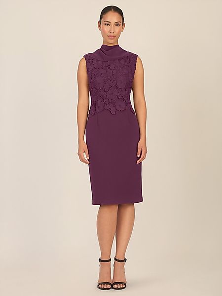 Apart Abendkleid in Lagenoptik mit Spitzenborte günstig online kaufen