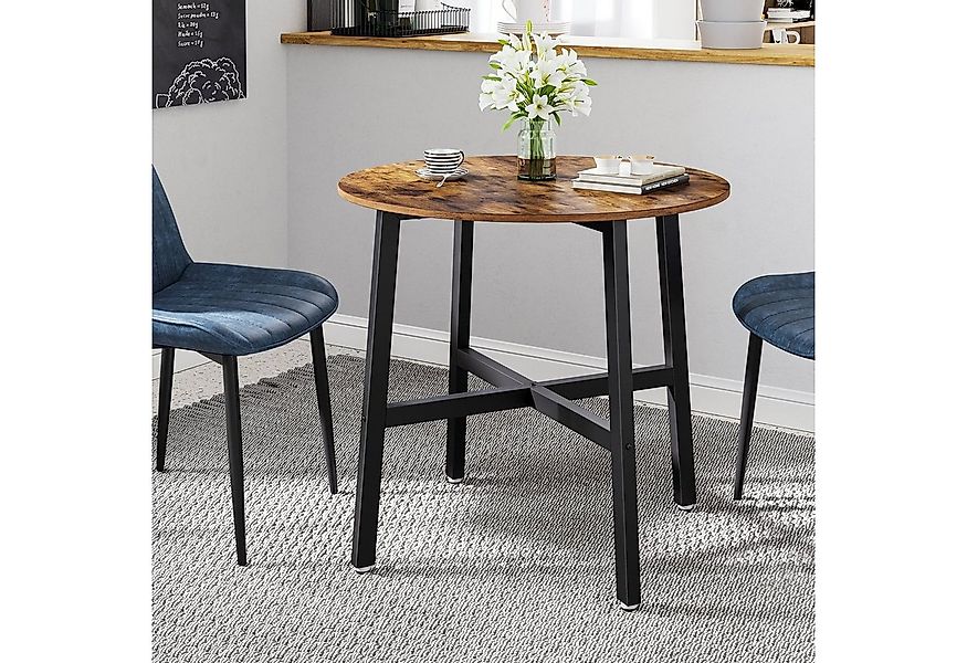 VASAGLE Esstisch, runder Küchentisch, 80 x 75 cm (x H), Industrie-Design günstig online kaufen