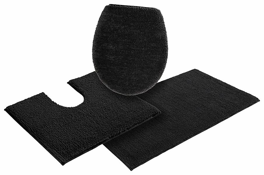 my home Badematte "Vanessa, Badvorleger, Badezimmer Teppich" Höhe 10 mm rut günstig online kaufen