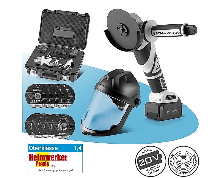 STAHLWERK Akku-Winkelschleifer Schleif-Set Brushless Akku-Winkelschleifer A günstig online kaufen