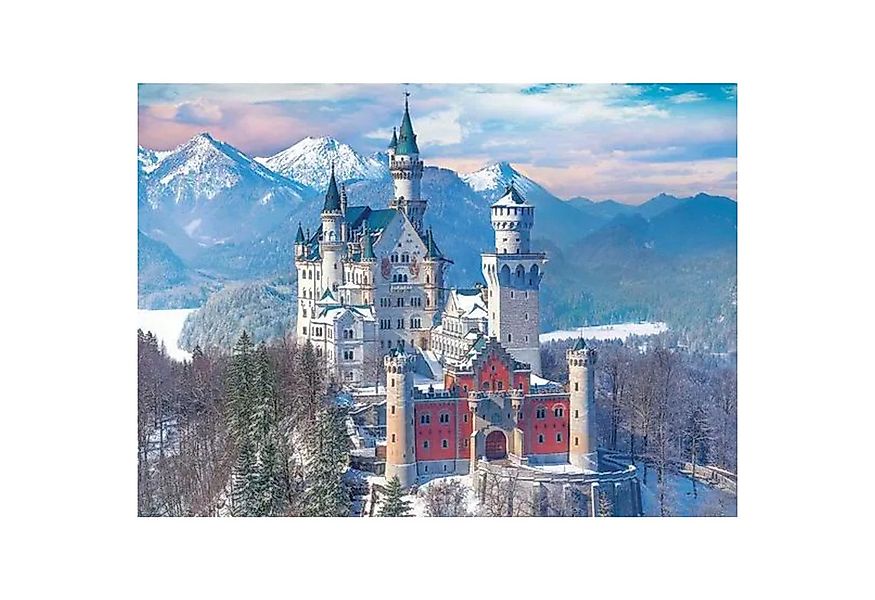 EUROGRAPHICS Puzzle Schloss Neuschwanstein im Winter, 1000 Puzzleteile günstig online kaufen