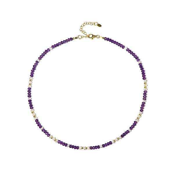 Cavill Silberkette Brasilianische Amethystperle Vergoldete Halskette günstig online kaufen