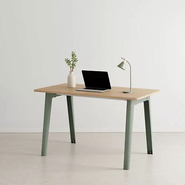 Schreibtisch New Modern holz grau / 130 x 70 cm - Öko-zertifizierte Eiche - günstig online kaufen