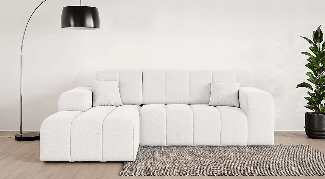 OTTO home Ecksofa "CASSY L-Form, Schlafsofa mit Bettkasten, Maße B/T/H: 245 günstig online kaufen