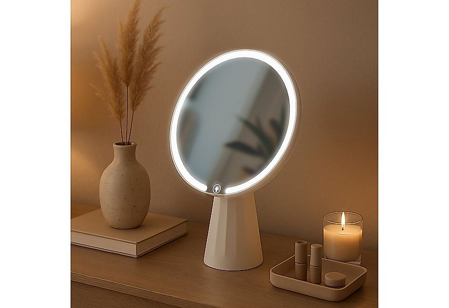 CLP Schminkspiegel Carrey, LED-Beleuchtung, dimmbar, 3 Modi günstig online kaufen