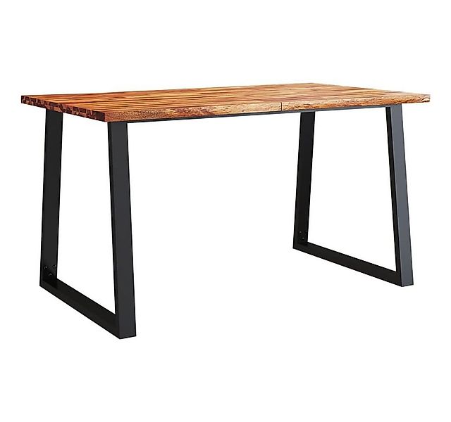furnicato Esstisch Baumkante 140x80x75 cm Massivholz (1-St) günstig online kaufen