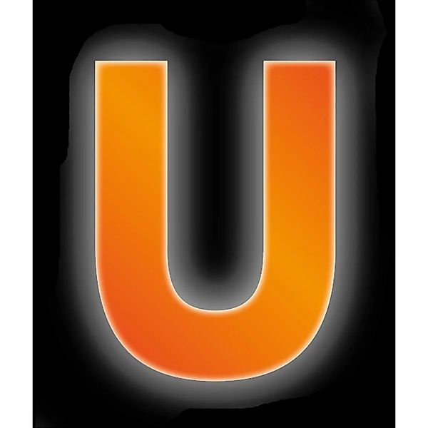 Conacord Klebebuchstabe U Reflektierend 8 cm Orange günstig online kaufen