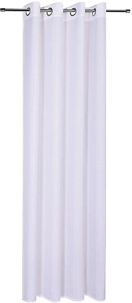 Gerster Vorhang "Austen" Ösen 1 Stk. tlg. recyceltes Polyester, monochrom, günstig online kaufen