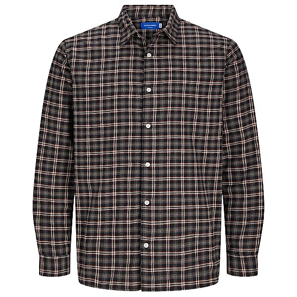 Jack&Jones Kariertes Flanellhemd aus Baumwollmischung Farbe mittelgrau Größ günstig online kaufen