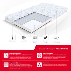 Kindermatratze MIKI DINO / DUMBO 60x120, günstig online kaufen