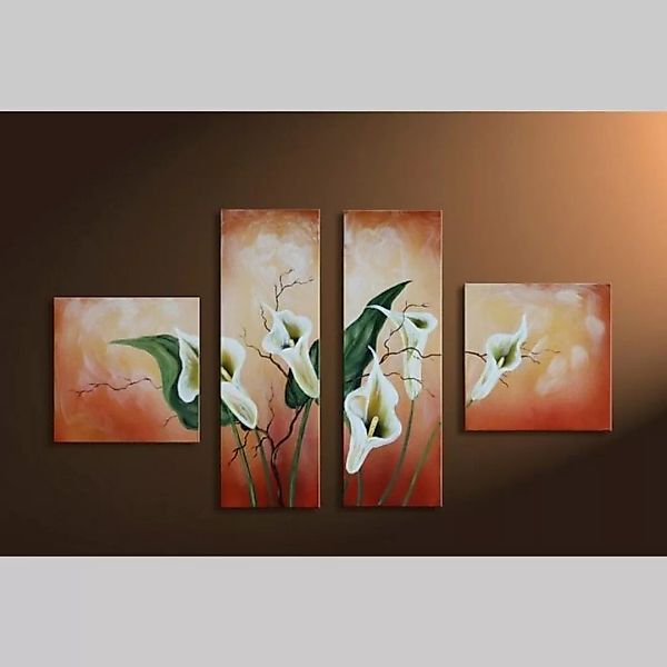 4 Leinwandbilder CALLAS (2) 100 x 60cm Handgemalt günstig online kaufen
