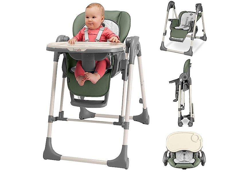 lionelo Hochstuhl LAURICE, 2in1: Fütterungsstuhl und Schaukelstuhl günstig online kaufen