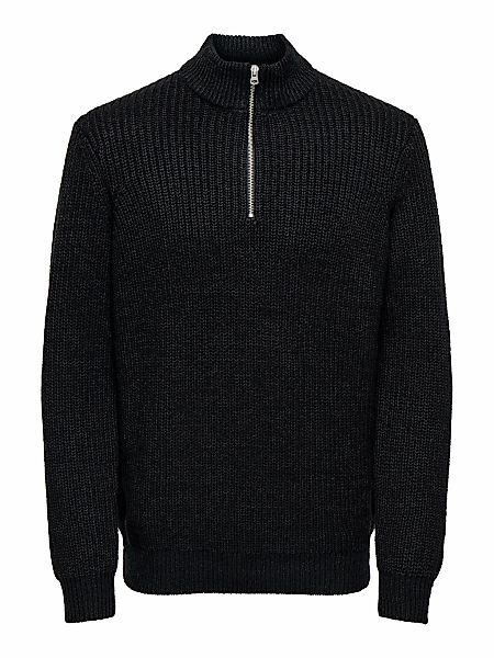 ONLY & SONS Troyer "ONSROLF REG HALF ZIP NECK KNIT - OTL" günstig online kaufen