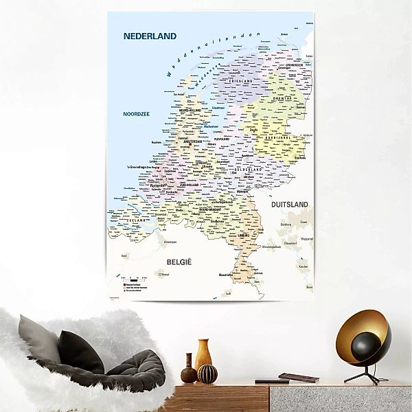 Reinders Poster "Schulkarte Niederlande" günstig online kaufen