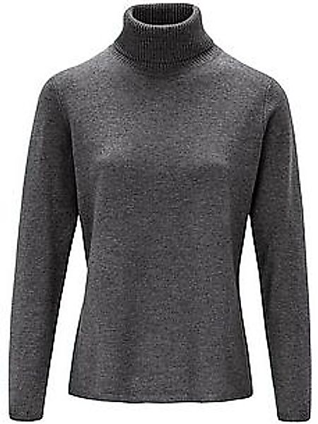 Rollkragen-Pullover aus Schurwolle und Kaschmir include grau günstig online kaufen