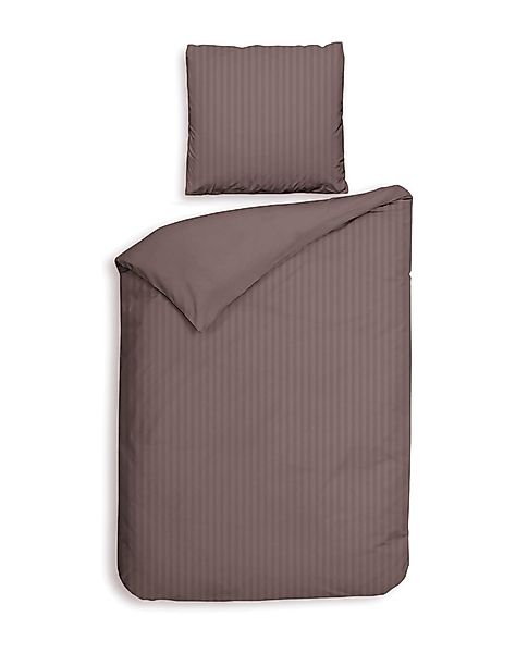 Heckett & Lane Bettwäsche "Banda" 2 Stk. hochwertiges Mako-Satin, Streifen günstig online kaufen